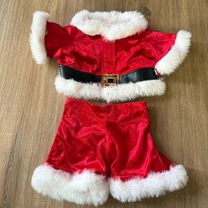 Build a Bear Santa Claus Suit Jacket & Pants Christmas Outfit